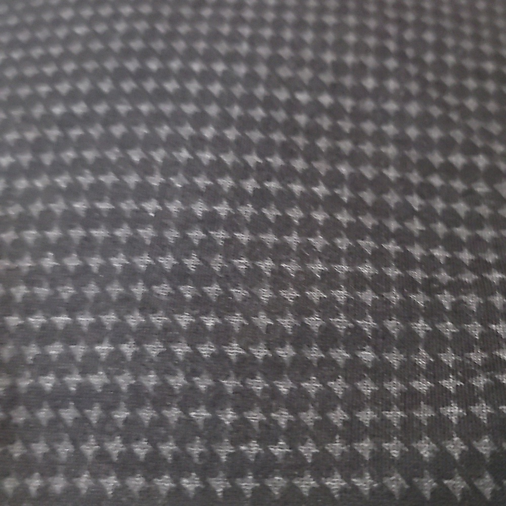 Catherine Malandrino Elegant Black gray patterned stretch pants vegan leather L - Picture 3 of 5